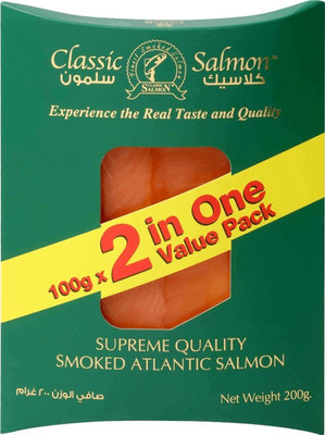 ماهی سالمون دودی 200 گرم نروژی